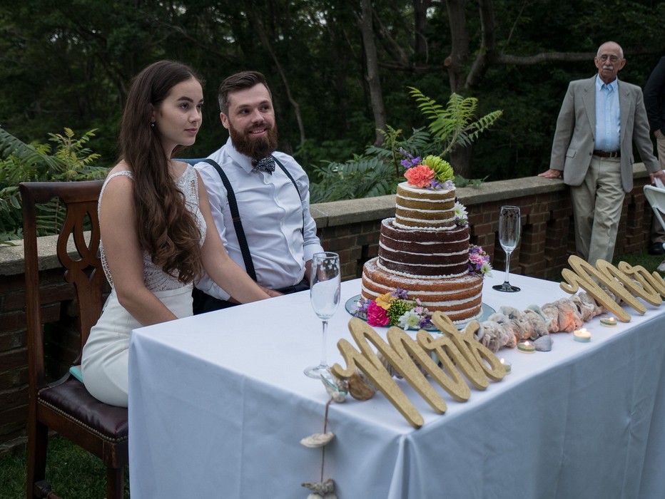 Jordan and Nick (and Ronnie).<br />Jordan and Nick's wedding.<br />July 23, 2017 - Manchester by the Sea, Massachusetts.