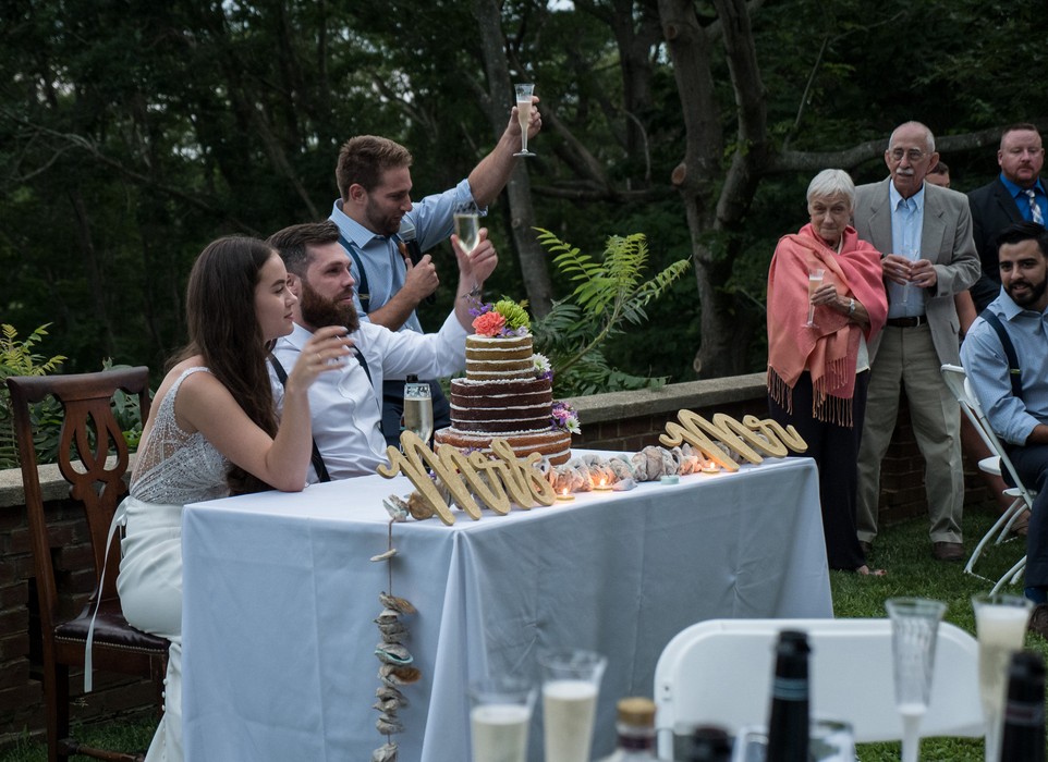 Jordan, Nick, ?, Baiba, Ronnie, Jimmy, and ?.<br />Jordan and Nick's wedding.<br />July 23, 2017 - Manchester by the Sea, Massachusetts.