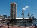 Tall ship Constellation.<br />June 30, 2017 - Harborplace, Baltimore, Maryland
