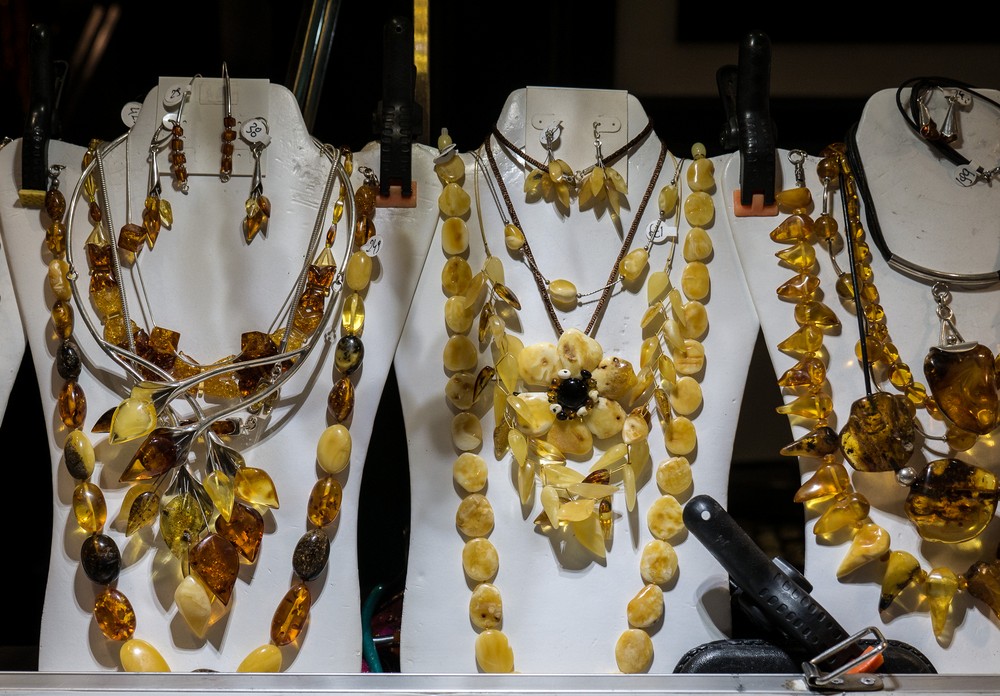 Amber jewelry.<br />Latvian Song and Dance Festival.<br />June 30, 2017 - At the Renaissance Hotel in Baltimore, Maryland.