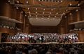Singing Latvian songs.<br />Latvian Song and Dance Festival.<br />July 3, 2017 - Joseph Meyerhoff Symphony Hall, Baltimore, Maryland.