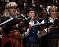 Singing Latvian songs.<br />Latvian Song and Dance Festival.<br />July 3, 2017 - Joseph Meyerhoff Symphony Hall, Baltimore, Maryland.