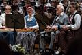 Singing Latvian songs.<br />Latvian Song and Dance Festival.<br />July 3, 2017 - Joseph Meyerhoff Symphony Hall, Baltimore, Maryland.