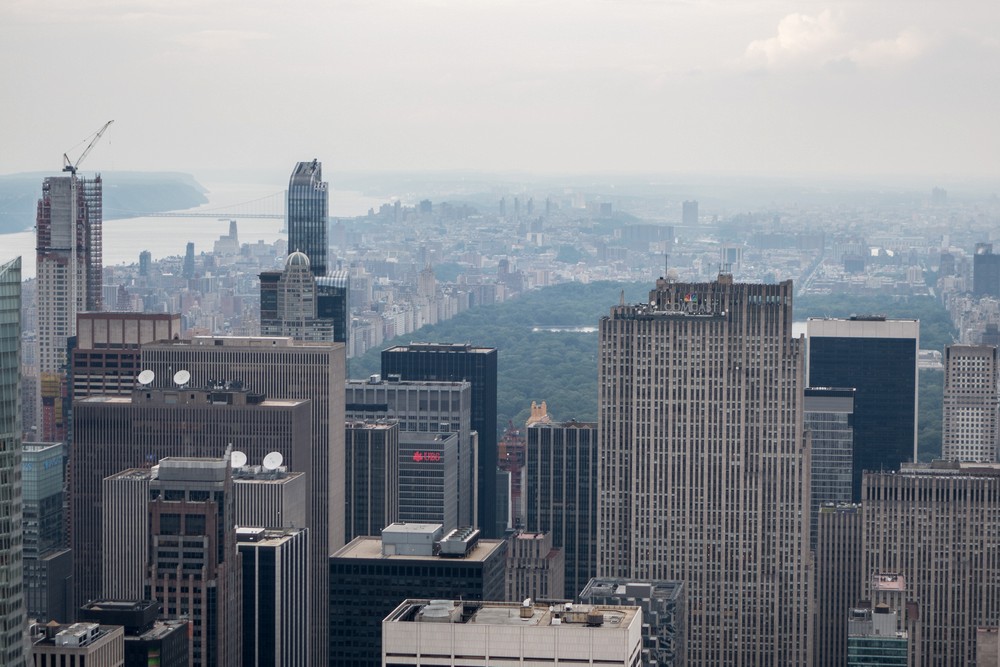 Central Park as seen from the Empire State Building.<br />July 12, 2017 - Manhattan, New York City, New  York.