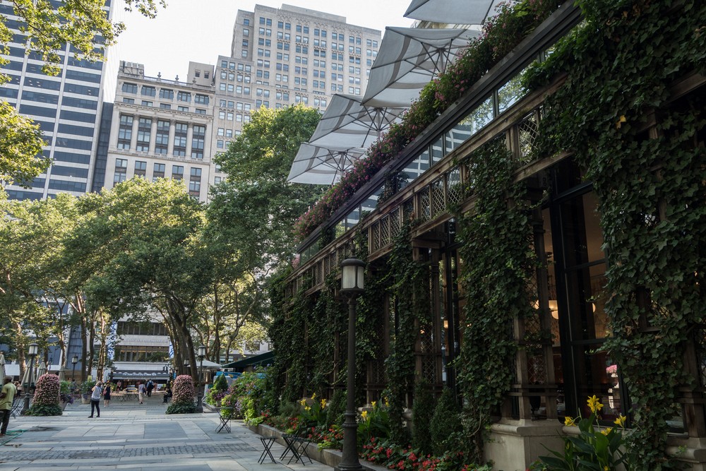 Bryant Park Grill at Bryant Park.<br />July 13, 2017 - Manhattan, New York City, New  York.