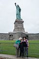 Joyce, Matthew, Miranda.<br />Statue of Liberty on Liberty Island.<br />July 13, 2017 - Manhattan, New York City, New  York.