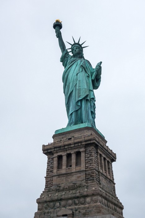 Statue of Liberty on Liberty Island.<br />July 13, 2017 - Manhattan, New York City, New  York.