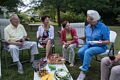 Maurice, Alix, Ana, and Karen.<br />Aug. 27, 2017 - At Karen's in Wakefield, Massachusetts.