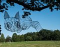 'Suspended' by Jane Wang.<br />Maudslay Outdoor Sculpture show installation.<br />Sep. 10, 2017 - Maudslay State Park, Newburyport, Massachusetts.