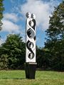 'Tension - a Qutest for Balance' by Rochelle Perry-Platine.<br />Maudslay Outdoor Sculpture show installation.<br />Sep. 9, 2017 - Maudslay State Park, Newburyport, Massachusetts.