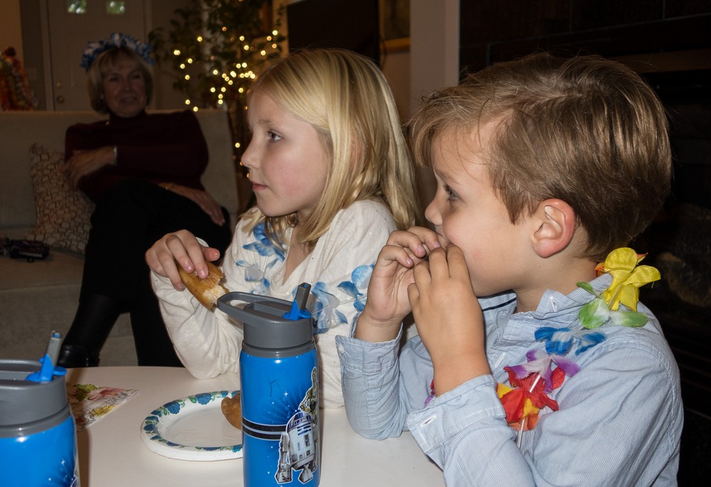 John's grandchildren Sloane and Cade.<br />John's 75th birthday celebration.<br />Sep. 30, 2017 - At John and Priscilla's in Newmarket, New Hampshire.
