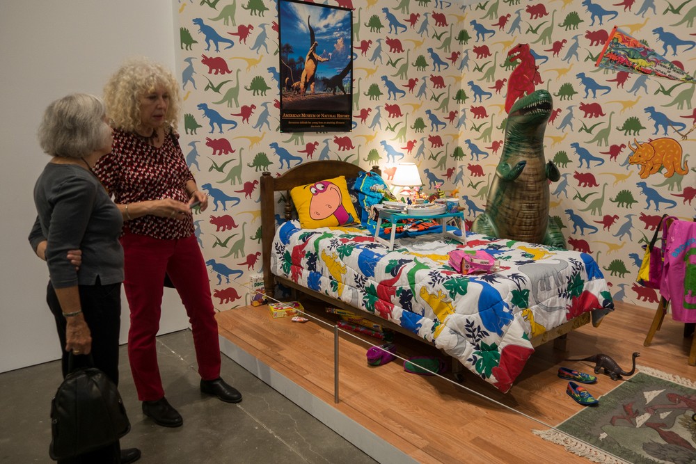 Joyce and Dominique.<br />Mark Dion exhibit with Paul and Dominique.<br />Oct. 9, 2017 - Institure of Contemporary Art, Boston, Massachusetts.