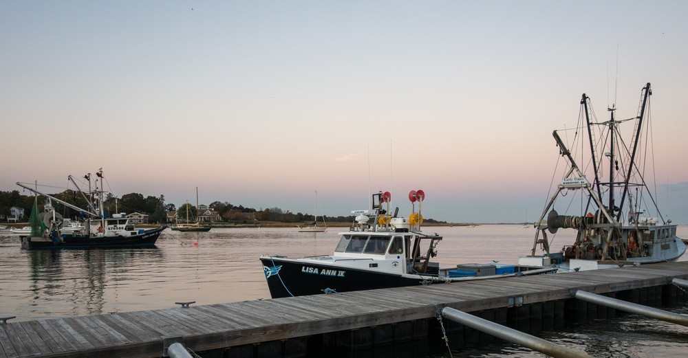 Merrimack River waterfront.<br />Oct. 14, 2017 - Newburyport, Massachusetts.