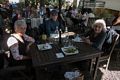 Baiba, Ronnie, and Joyce at the Garden Cafe.<br />Oct. 20, 2017 - Woodstock, New York.