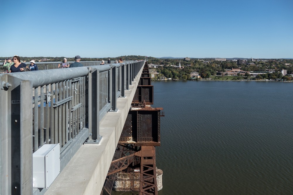 Oct. 20, 2017 - On the Poughkeepsie-Highland pedestrian bridge, New York.