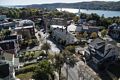 Aerial view of Poughkeepsie.<br />Oct. 20, 2017 - On the Poughkeepsie-Highland bridge, New York.