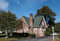 Interesting brickwork on home.<br />Oct. 22, 2017 - Saugerties, New York.