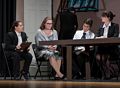 Miranda and some of the cast.<br />Nipmuc Drama Guild's '12 Angry Jurors'.<br />Oct. 28. 2017 - Nipmuc High School, Upton, Massachusetts.