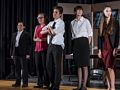 Miranda and some of the cast.<br />Nipmuc Drama Guild's '12 Angry Jurors'.<br />Oct. 28. 2017 - Nipmuc High School, Upton, Massachusetts.