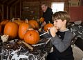 Luca.<br />Pumpkin carving party.<br />Oct. 29, 2017 - At Ron and Kathie's, Merrimac, Massachusetts.