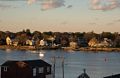 Rings Island across the Merrimack River.<br />Dinner at the Rear Range Lighthouse, courtesy of Laila.<br />Oct. 31, 2017 - Newburyport, Massachusetts.