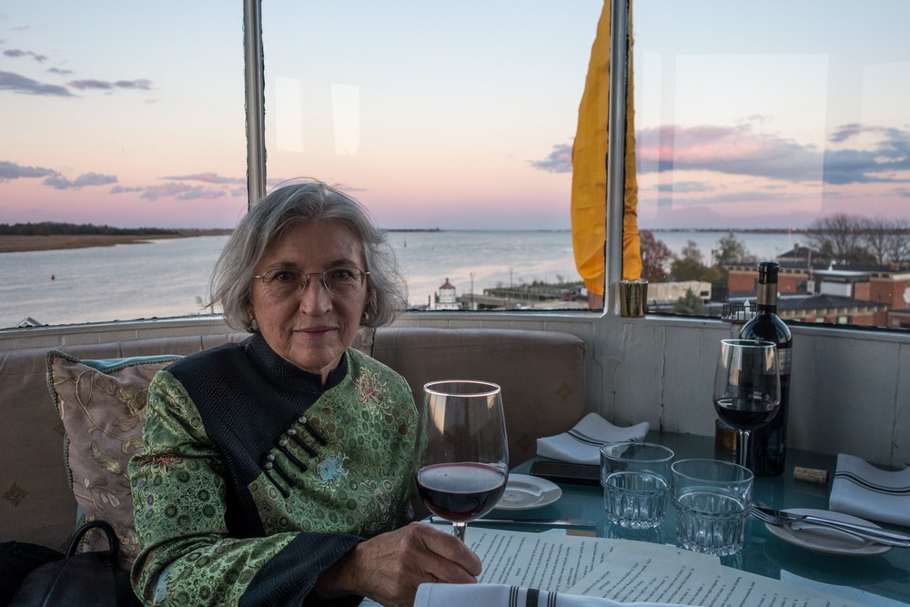 Joyce.<br />Dinner at the Rear Range Lighthouse, courtesy of Laila.<br />Oct. 31, 2017 - Newburyport, Massachusetts.