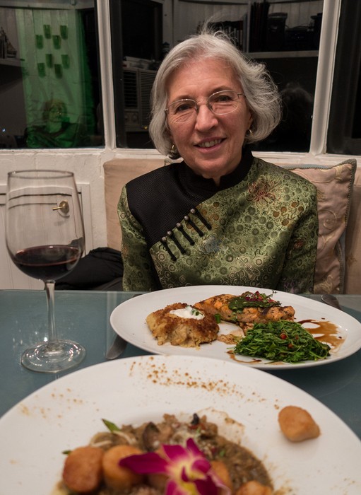 Joyce.<br />Dinner at the Rear Range Lighthouse, courtesy of Laila.<br />Oct. 31, 2017 - Newburyport, Massachusetts.