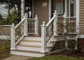 Joyce and I worked on the front steps to fix rotting wood.<br />Nov. 2, 2017 - At home in Merrimac, Massachusetts.