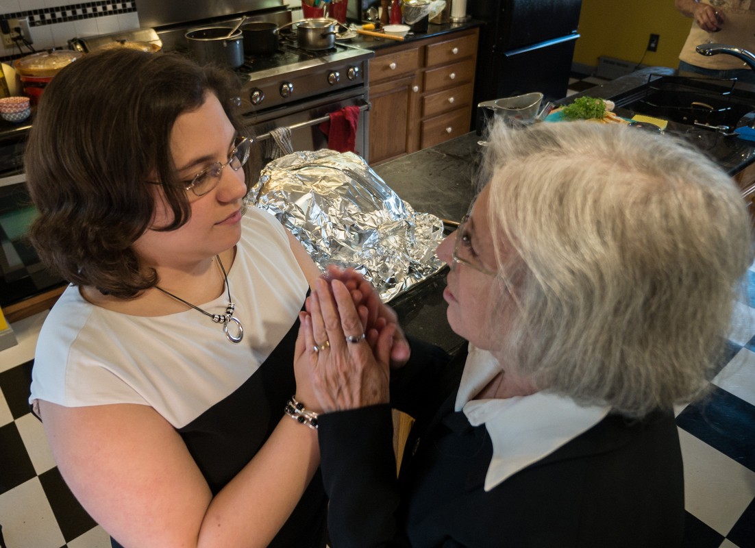 Mirada and Joyce.<br />Thanksgiving dinner.<br />Nov. 23, 2017 - At Paul and Norma's in Tewksbury, Massachusetts.