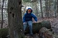 Matthew on way to Second Hill.<br />Nov. 24, 2017 - Mt. Agamenticus, Maine.