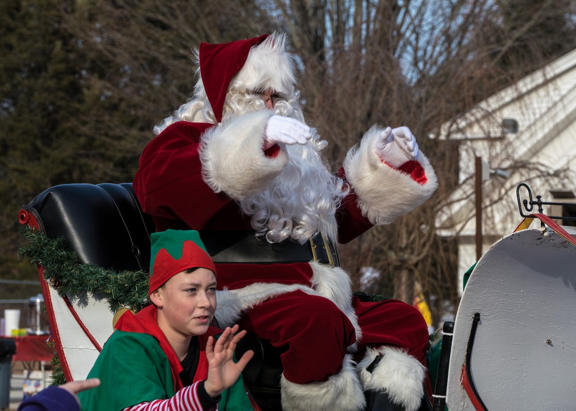 Santa Parade.<br />Dec. 3, 2017 - Merrimac, Massachusetts.