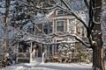 Our house after the first snowstorm of the year.<br />Dec. 10, 2017 - At home in Merrimac, Massachusetts.