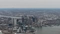Boston from departing jetliner.<br />April 15, 2017 - Leaving Logan Airport, Boston, Massachusetts.