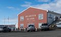 The Seal Center Museum with the only restaurant in town above it.<br />April 16, 2016 - Hvammstangi, Iceland.