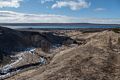 Returning via the high trail.<br />Hike along the Syri-Hvamms.<br />April 16, 2016 - Hvammstangi, Iceland.
