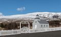 Kirkjuhvamms Church, now a museum.<br />Hike along the Syri-Hvamms.<br />April 16, 2016 - Hvammstangi, Iceland.