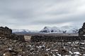 A man made stone wall.<br />April 17, 2017 - At Borgarvirki off Rte. 1, Iceland.