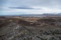 View from the top with Hp lagoon and Hnafjrur in the distance.<br />April 17, 2017 - At Borgarvirki off Rte. 1, Iceland.