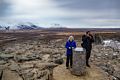Joyce and Eric at the top.<br />April 17, 2017 - At Borgarvirki off Rte. 1, Iceland.
