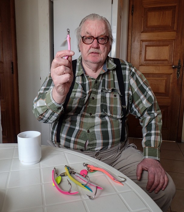 Atli with his business product.<br />April 17, 2017 - Akureyri, Iceland.