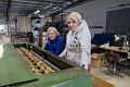 Joyce and Irina, the owner of the factory who also gave us a tour.<br />Kidka Wool Factory Shop.<br />April 18, 2017 - Hvammstangi, Iceland.