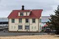 The basement and first floor belong to the Seal Center.<br />Eric's desk faces the window next to the 9.<br />April 18, 2017 - Hvammstangi, Iceland.