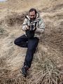 Eric chimping.<br />A second hike along the Syri-Hvamms.<br />April 20, 2017 - Hvammstangi, Iceland.