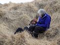 Eric and Joyce chatting on Eric's future property.<br />April 20, 2017 - Hvammstangi, Iceland.