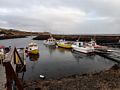 Boats in harbor.<br />April 20, 2017 - Hvammstangi, Iceland.
