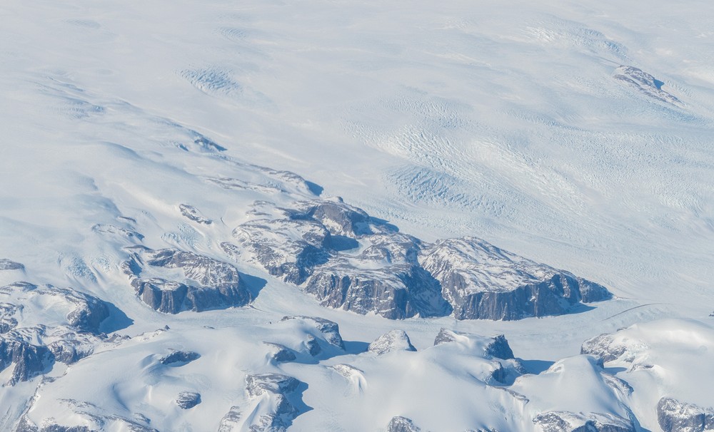 April 22, 2017 - Flying over Greenland.