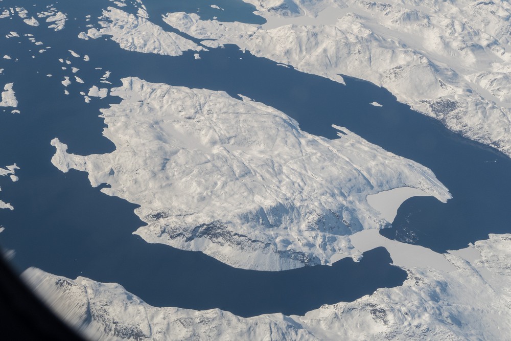 April 22, 2017 - Flying over Greenland.