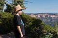 Matthew and his cowboy hat.<br />At Rainbow Point.<br />Aug. 9, 2017 - Bryce Canyon National Park, Utah.