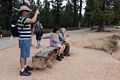 Carl, Miranda, Joyce, and Matthew.<br />Along the Rim Trail.<br />Aug. 9, 2017 - Bryce Canyon National Park, Utah.