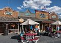 Joyce, Matthew, Miranda, Carl, and Holly enjoying an ice cream.<br />Old Bryce Town.<br />Aug. 9, 2017 - Bryce, Utah.